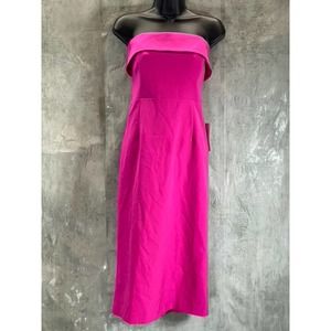 BARDOT Women's Hot Pink Georgia Strapless Bodycon Knee-Length Cocktail Dress SZ8